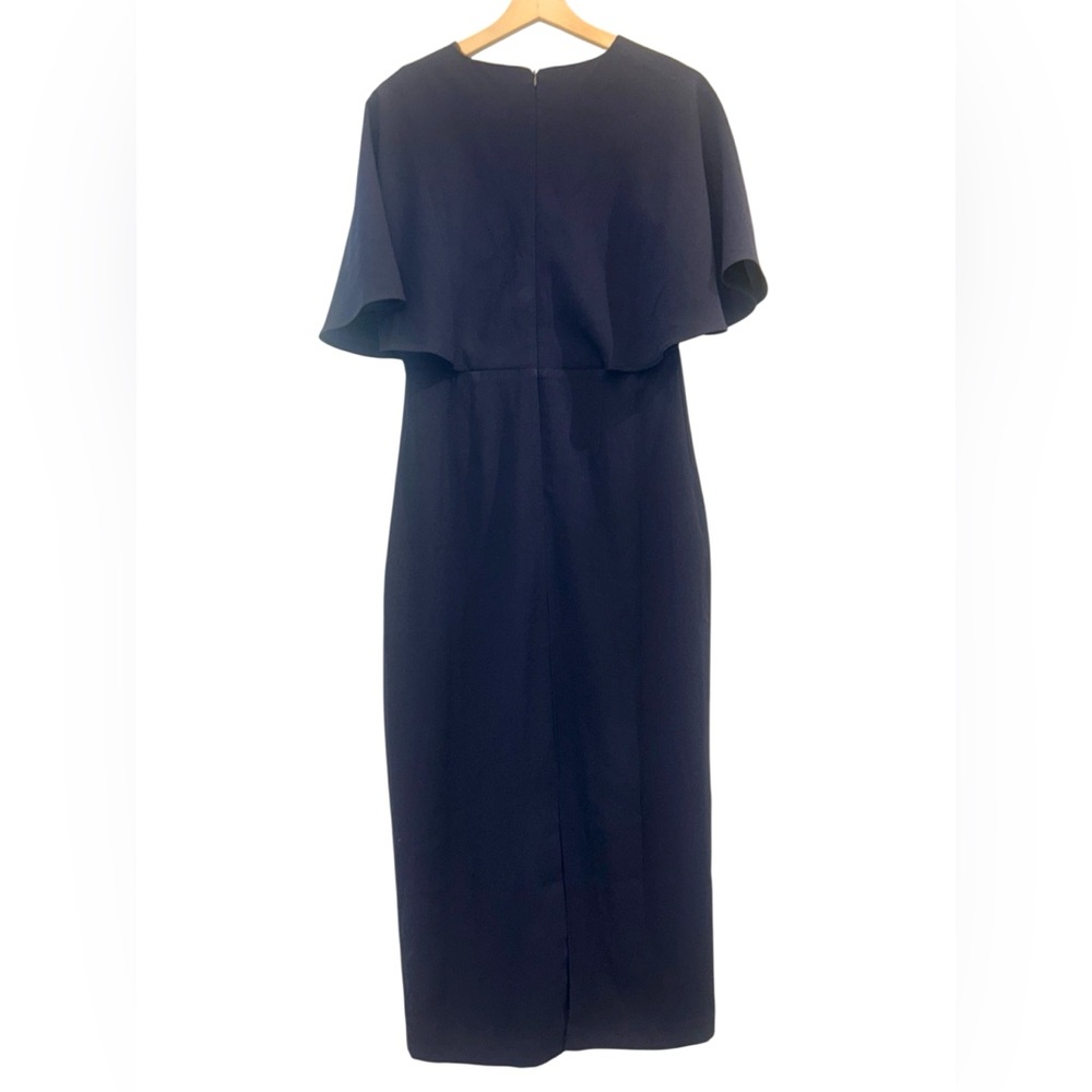 Tuckernuck Navy Blue Midi Dress with Capelet - Picture 4 of 6
